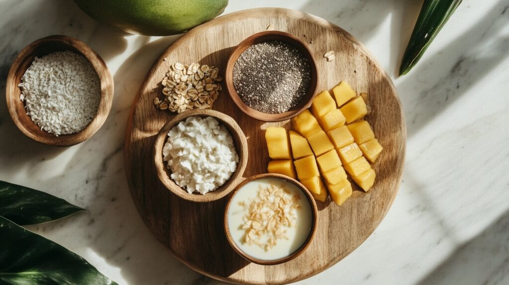 Havermout Mango en Kokos Ontbijt
