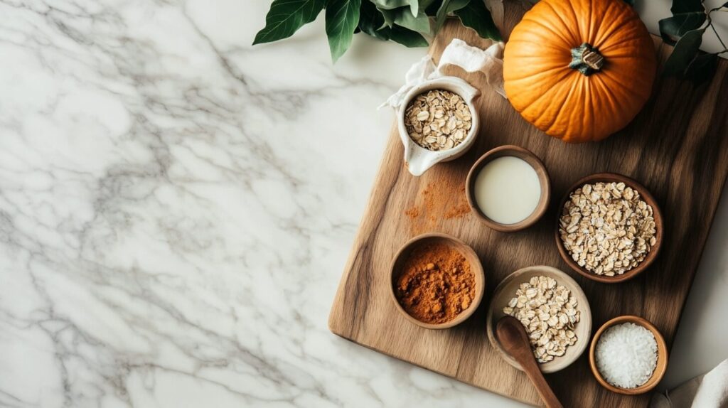 Pumpkin Spice Overnight Oats Havermout Met Pompoen Ingredienten