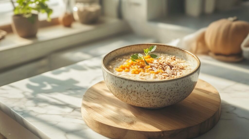 Havermout met Pompoen Ontbijt Recept met Pumpkin Spice